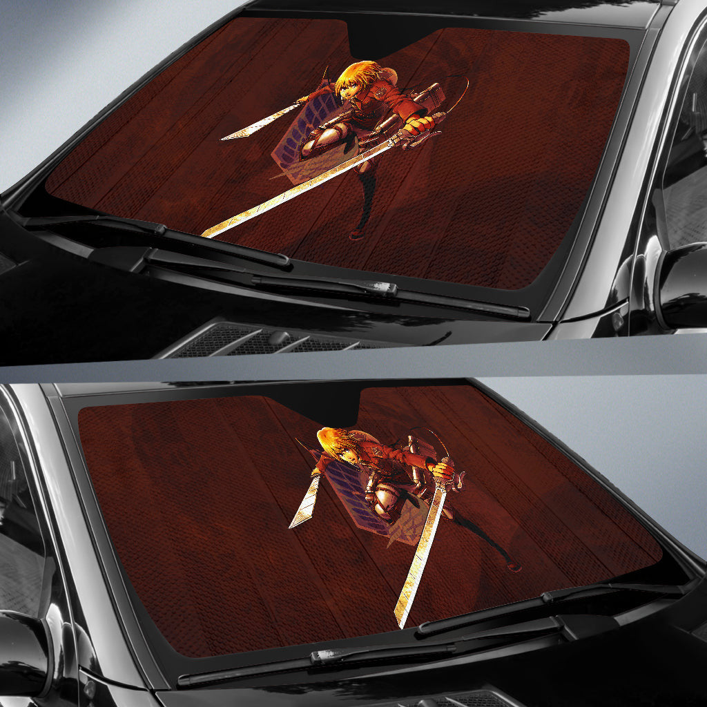 Attack On Titan Windshield Shade Armin Arlert Attack On Titan Car Sun Shade Attack On Titan Car Sun Shade