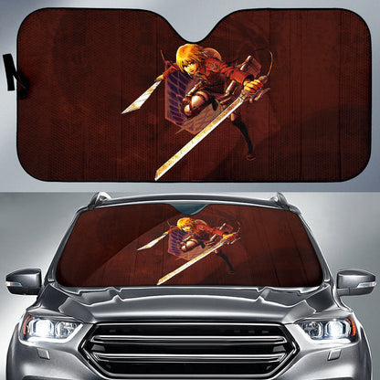 Attack On Titan Windshield Shade Armin Arlert Attack On Titan Car Sun Shade Attack On Titan Car Sun Shade