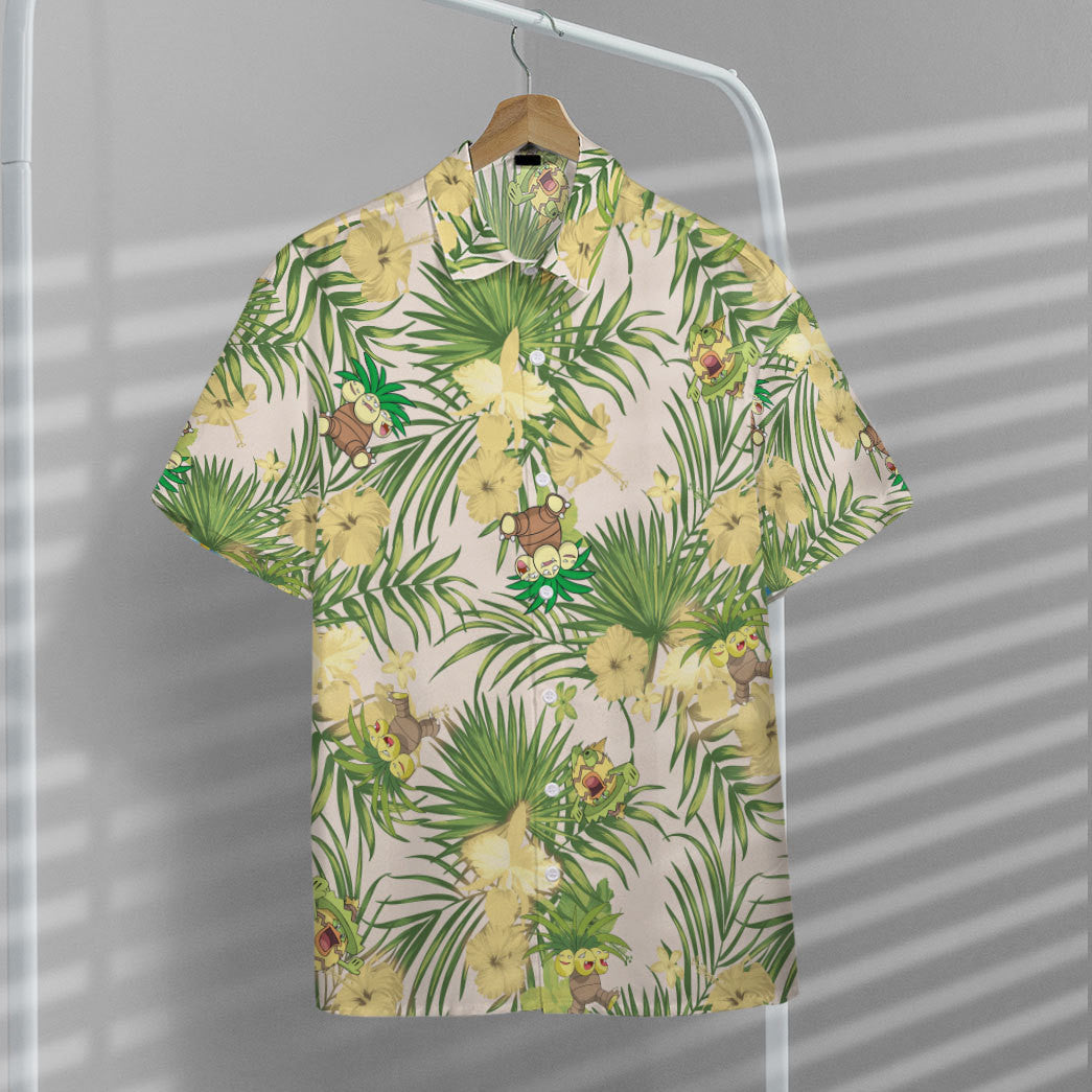 Unifinz Pokemon Hawaiian Shirt Exeggutor Palm Leafs Hawaii Shirt Pokemon Aloha Shirt 2022