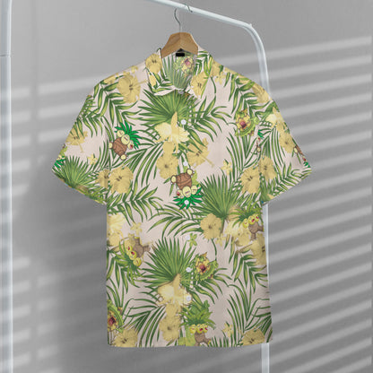 Unifinz Pokemon Hawaiian Shirt Exeggutor Palm Leafs Hawaii Shirt Pokemon Aloha Shirt 2022