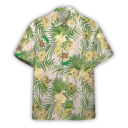 Unifinz Pokemon Hawaiian Shirt Exeggutor Palm Leafs Hawaii Shirt Pokemon Aloha Shirt 2022