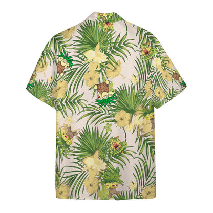 Unifinz Pokemon Hawaiian Shirt Exeggutor Palm Leafs Hawaii Shirt Pokemon Aloha Shirt 2022