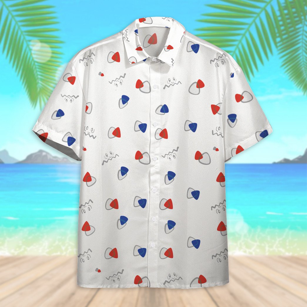 Unifinz Pokemon Hawaiian Shirt Togepi Egg Pattern White Hawaii Shirt Pokemon Aloha Shirt 2022