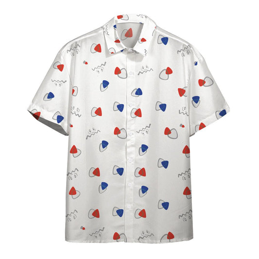 Unifinz Pokemon Hawaiian Shirt Togepi Egg Pattern White Hawaii Shirt Pokemon Aloha Shirt 2022