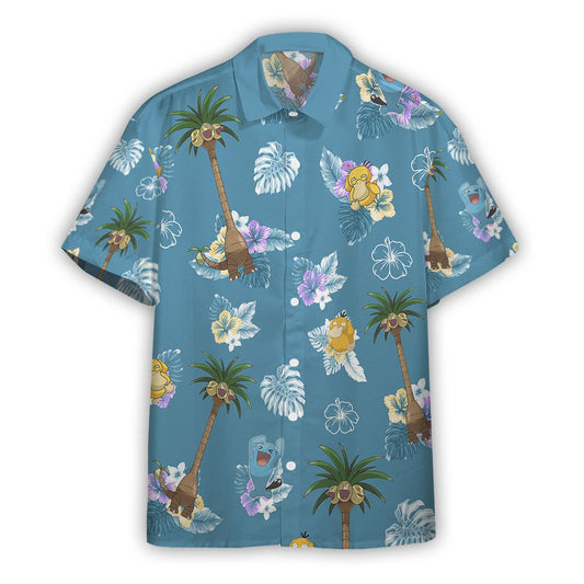 Unifinz Pokemon Hawaiian Shirt Tropical Alolan Exeggutor Hawaii Shirt Pokemon Aloha Shirt 2022