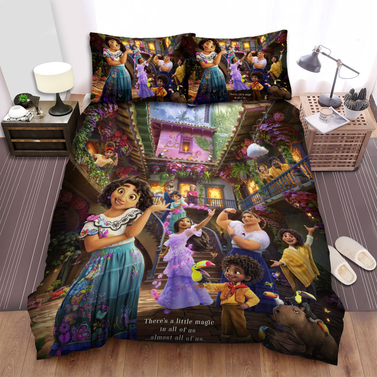 Encanto Bedding Set DN Encanto Characters Dancing Duvet Covers Colorful Unique Gift