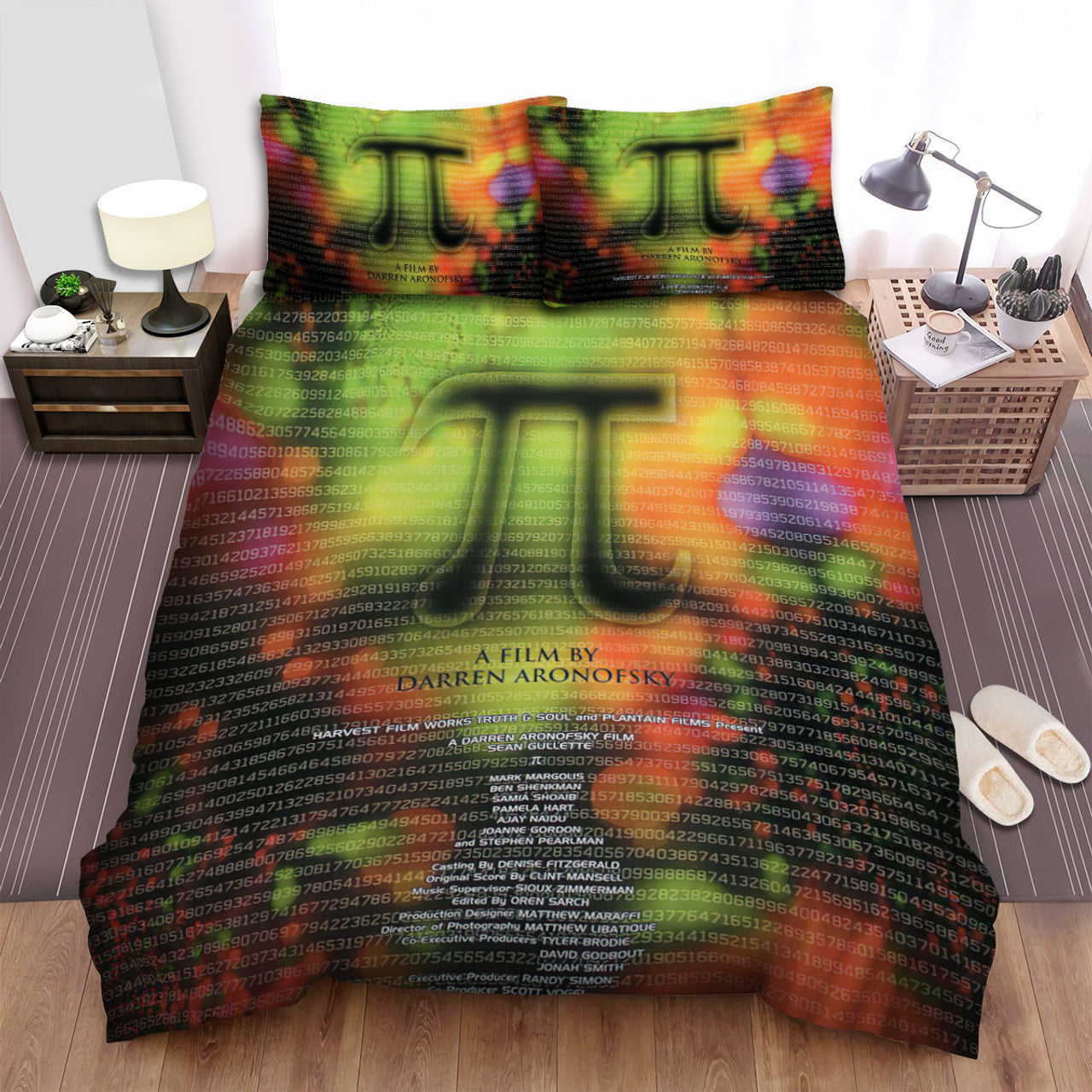 Pi Bedding Set Pi 1988 A Film Number Pattern Duvet Covers Colorful Unique Gift