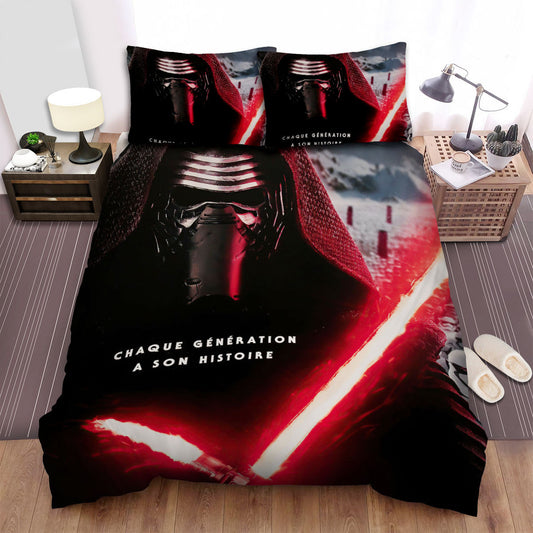 SW Bedding Set Chaque Generation A Son Histoire Duvet Covers Black Red Unique Gift