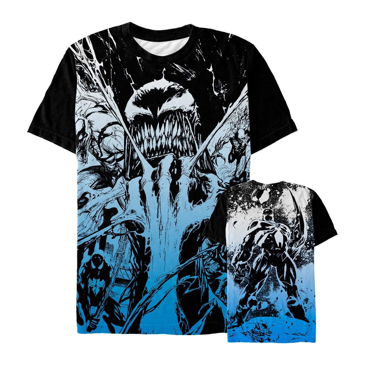MV Shirt Venom Shirt Venom Claw Rip Blue Black T-shirt
