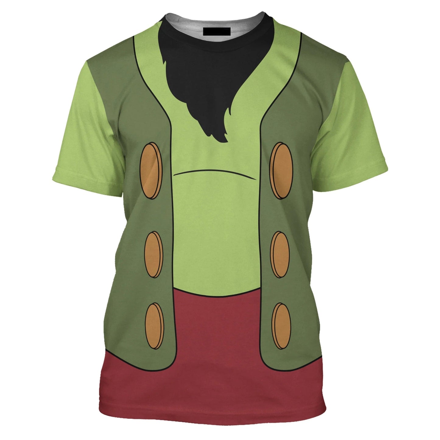 DN T-shirt Stromboli Pinocchio Costume T-shirt Sweatshirt Green Unisex Adults New Release