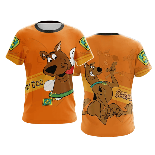 Scooby Doo T-shirt Scooby Doo Dog Graphic T-shirt Orange Unisex