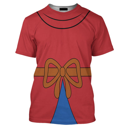 DN T-shirt DN Fantasia Wizard MM Costume T-shirt Sweatshirt Red Unisex Adults New Release