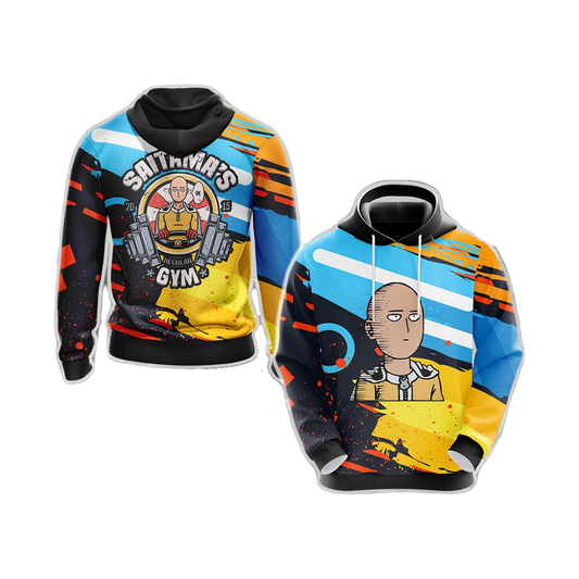 One Punch Man Hoodie Saitama's Regular Gym Graphic T-shirt Colorful Unisex