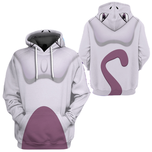 PKM Hoodie Mewtwo PKM Cosplay T-shirt Sweatshirt Colorful Unisex Adults New Release