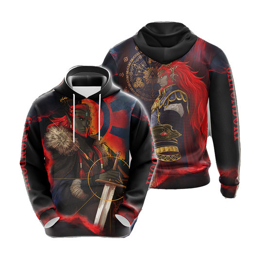 The Legend Of Zelda Hoodie Ganondorf The Villain Graphic T-shirt Red Unisex