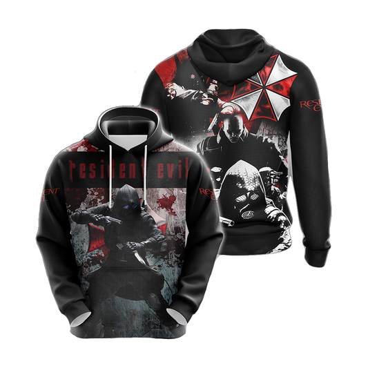 Resident Evil Hoodie Resident Evil Raccoon City Villain Hoodie Black Unisex