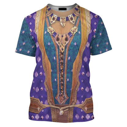 DN T-shirt Genie Human Aladdin Costume T-shirt Sweatshirt Colorful Unisex Adults New Release