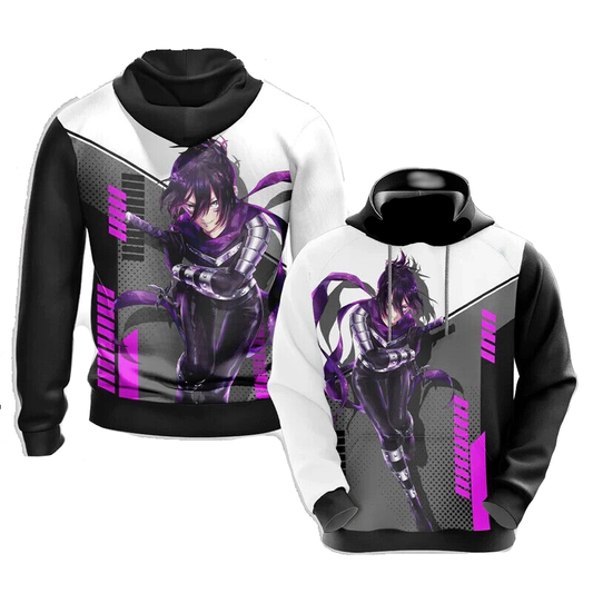 One Punch Man Hoodie Sonic Speed-O-Sound Villain Hoodie Black White Unisex