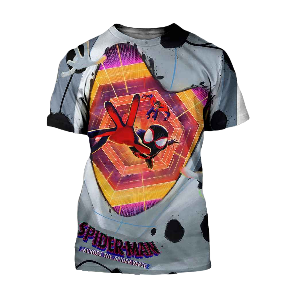 Spiderman T-shirt MV The Spot Vs Miles Morales T-shirt Colorful Unisex