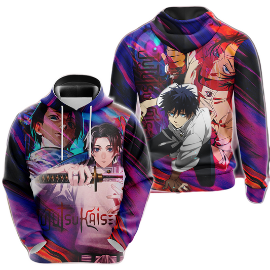 Jujutsu Kaisen Hoodie Yuta Okkotsu Character Fight T-shirt Colorful Unisex