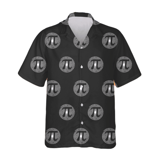 Pi Hawaii Shirt Pi Number Symbol Math Aloha Shirt Black Unisex