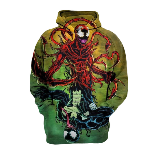 Venom Hoodie Venom And Carnage Graphic Hoodie Colorful Unisex