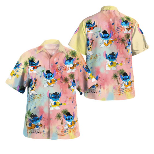 Stitch Hawaii Shirt Stitch Singer Star Pattern Aloha Shirt Colorful Unisex Adults New Release