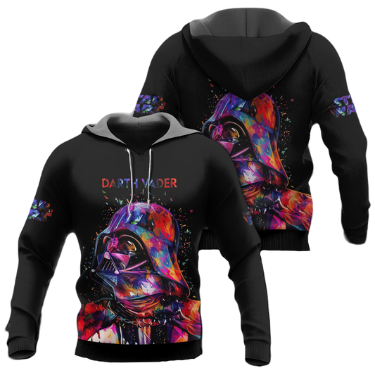 SW Hoodie SW Darth Vader Gradiant Hoodie Colorful Unisex