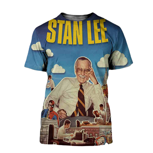 Stan Lee T-shirt Stan Lee 100 Documentary T-shirt Colorful Unisex