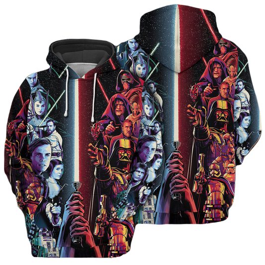 SW Hoodie May The Force Be With You Characters Hoodie Colorful Unisex