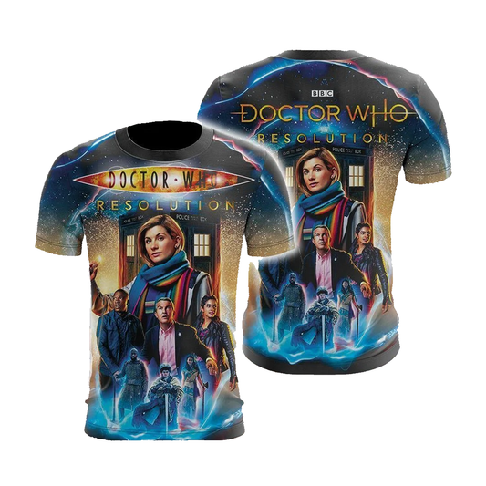 Doctor Who T-shirt Doctor Who Resolution Characters T-shirt Colorful Unisex