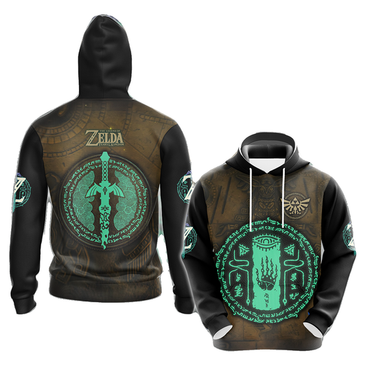 The Legend Of Zelda Hoodie Master Sword Symbol T-shirt Brown Unisex