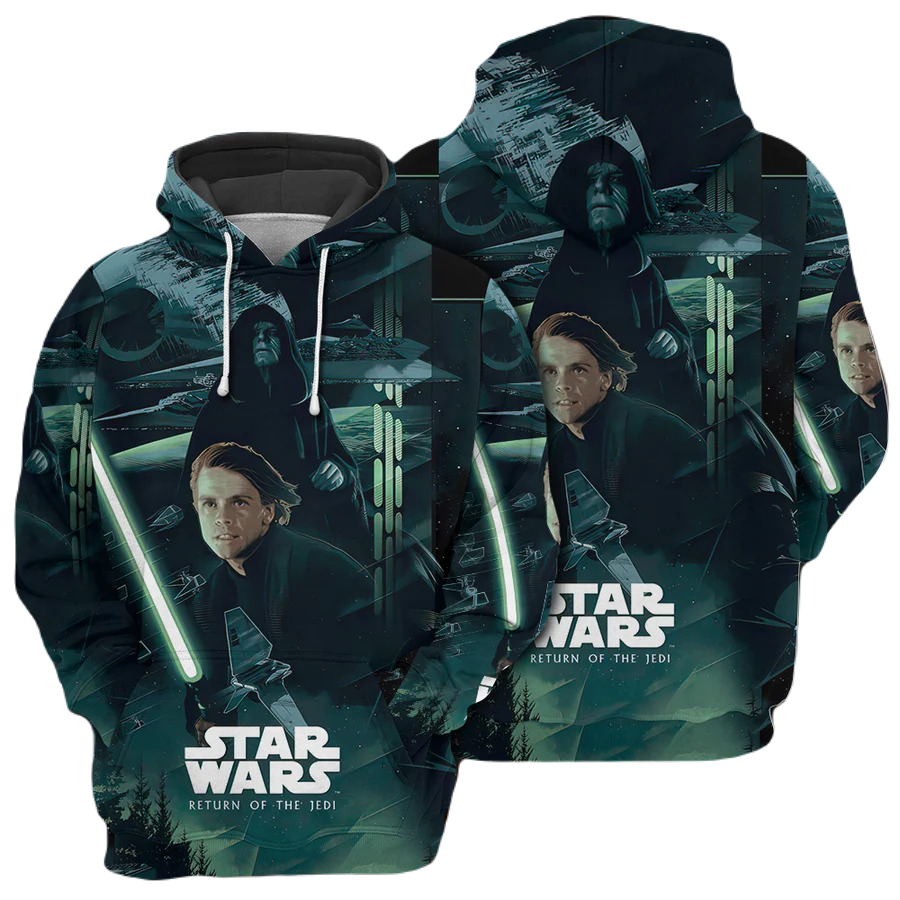 SW Hoodie Anakin Skywalker Return Of The Jedi Hoodie Green Unisex