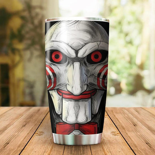 Halloween Tumbler 20 Oz Jigsaw Face Tumbler Cup 20 Oz