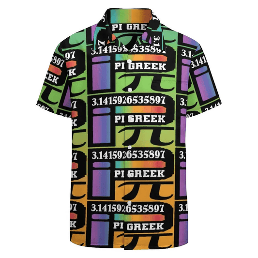 Pi Hawaii Shirt Math Pi Greek Letter Symbol Aloha Shirt Colorful Unisex