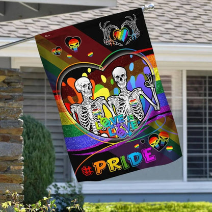 Unifinz LGBT Pride Flag Skull Love Is Love LGBT Pride Garden Flag LGBT House Flag 2022