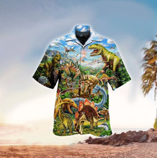 Unifinz Jurassic Park Hawaiian Shirt Dinosaurs Jurassic World Vintage Hawaii Shirt Jurassic Park Aloha Shirt 2023