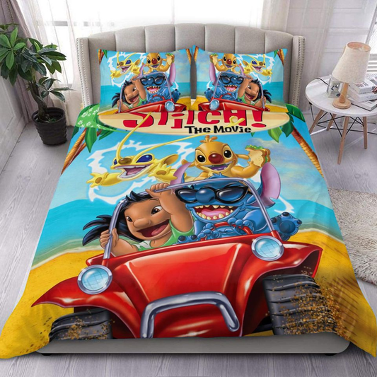 Lilo And Stitch Bedding Set Stitch The Movie And Friends Duvet Covers Colorful Unique Gift