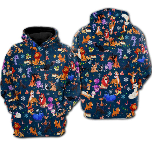 DN Hoodie DN All Cat Characters Hoodie