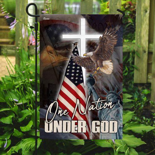 Unifinz 4th Of July Flags One Nation Under God America Flag Garden Flag Independence Day 4th July Gift 4th Of July House Flag 2022