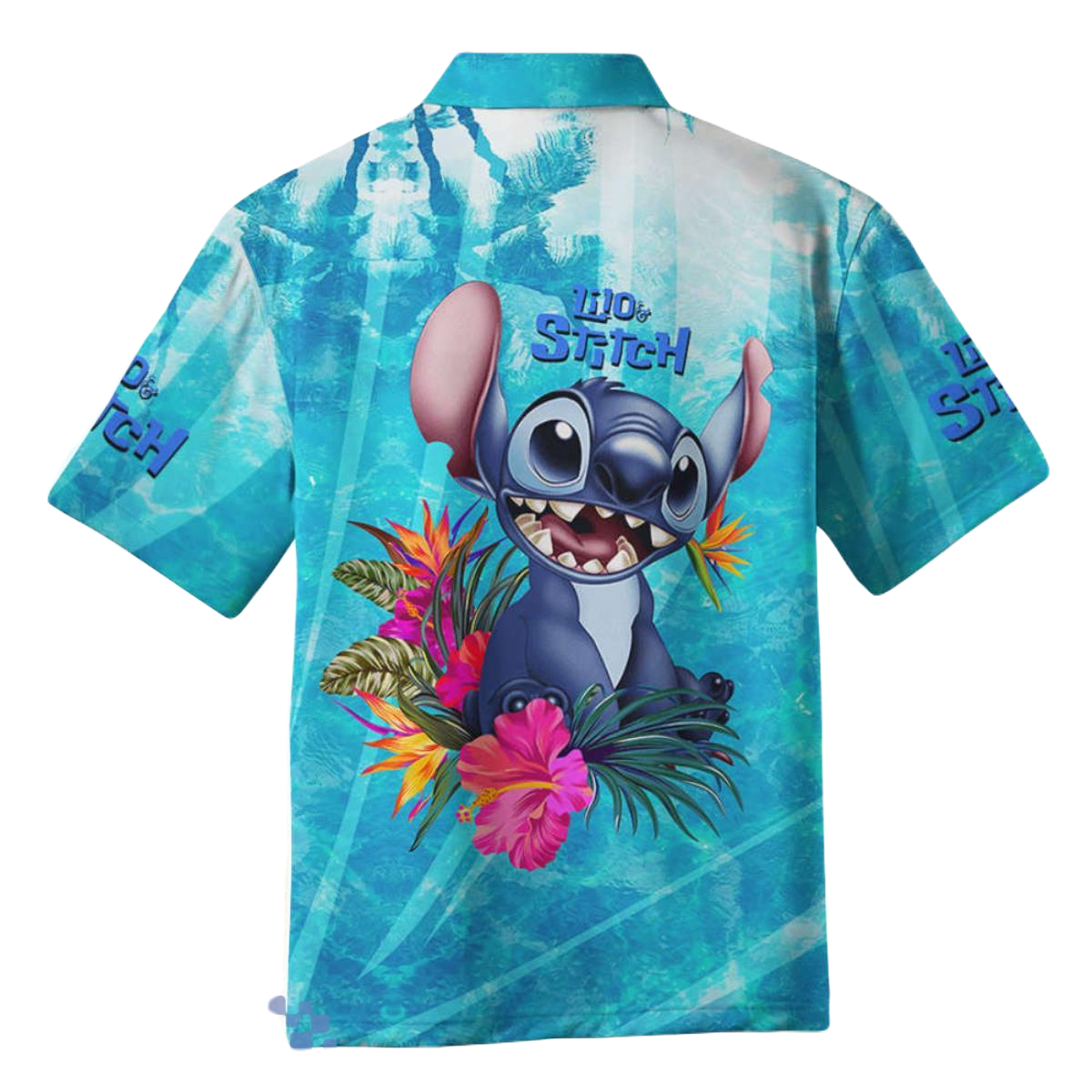 Stitch Hawaii Shirt Lilo And Stitch Ocean Aloha Shirt Blue Unisex Adults New Release