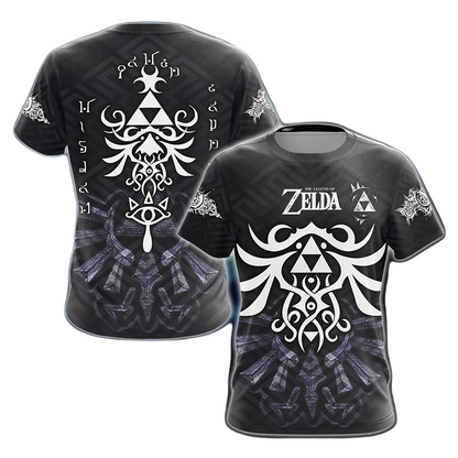 The Legend Of Zelda Hoodie The Legend Of Zelda Pattern T-shirt Black White Unisex