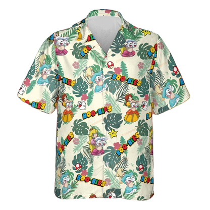 Mario Hawaii Shirt Super Mario Boo-Bies Pattern Aloha Shirt Colorful Unisex