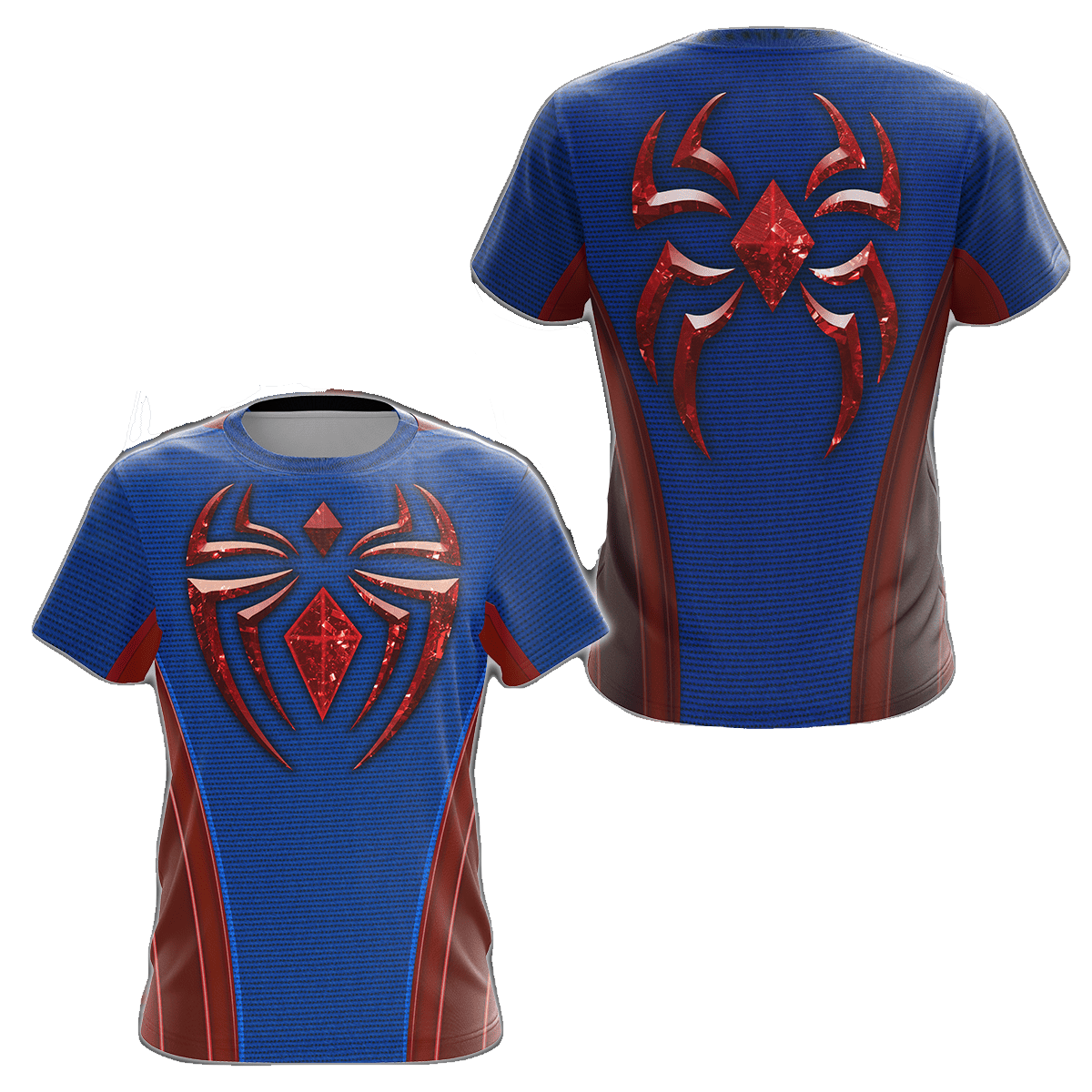 Spiderman Hoodie MV Peter Parker Scarlet III Suit T-shirt Red Blue Unisex