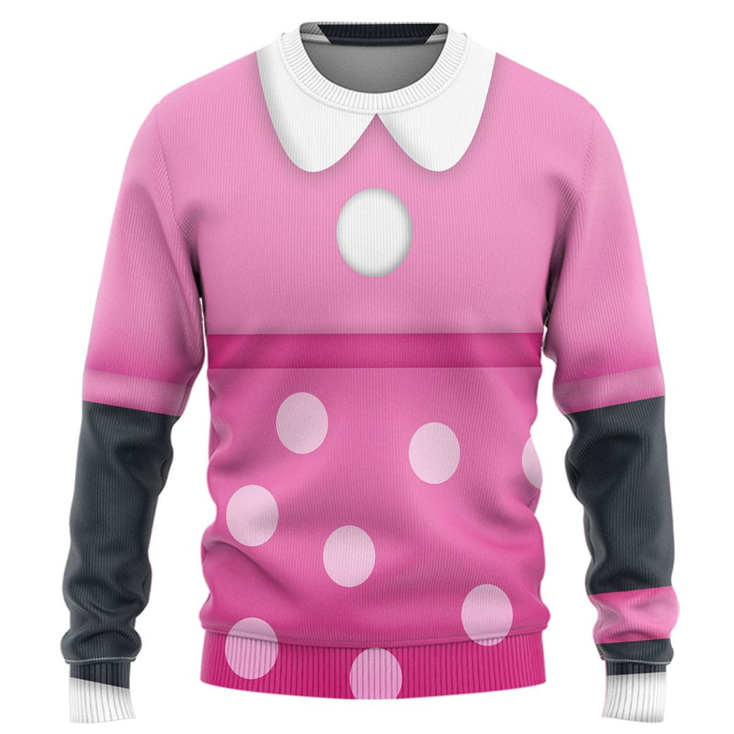 DN Hoodie DN Minnie Costume T-shirt Pink Unisex Adults New Release