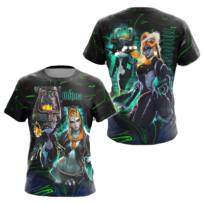 The Legend Of Zelda Hoodie Princess Midna And Imp Form T-shirt Black Unisex