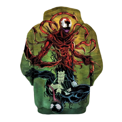 Venom Hoodie Venom And Carnage Graphic Hoodie Colorful Unisex