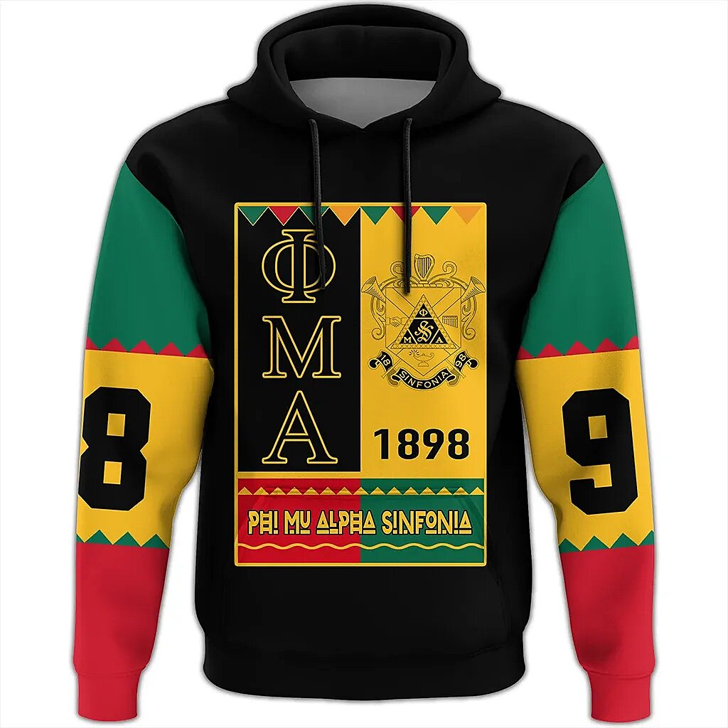 Black History Month Hoodie Phi Mu Alpha Sinfonia Black History Month 1898 Hoodie