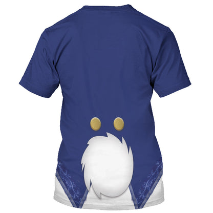 DN T-shirt The White Rabbit Alice In Wonderland Costume T-shirt Sweatshirt Blue Unisex Adults New Release