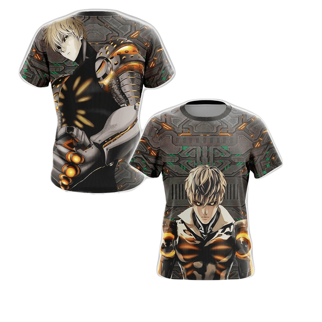 One Punch Man Hoodie Genos New Form Graphic T-shirt Black Unisex – Unifinz